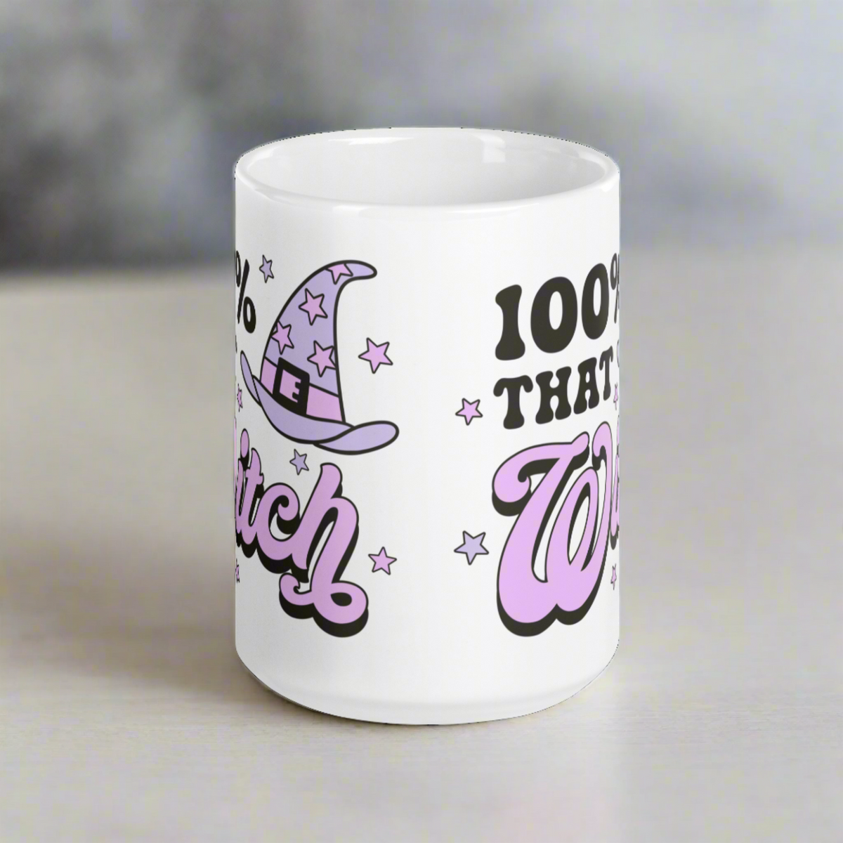 100% That Witch Halloween Celestial Glossy Coffee Mug