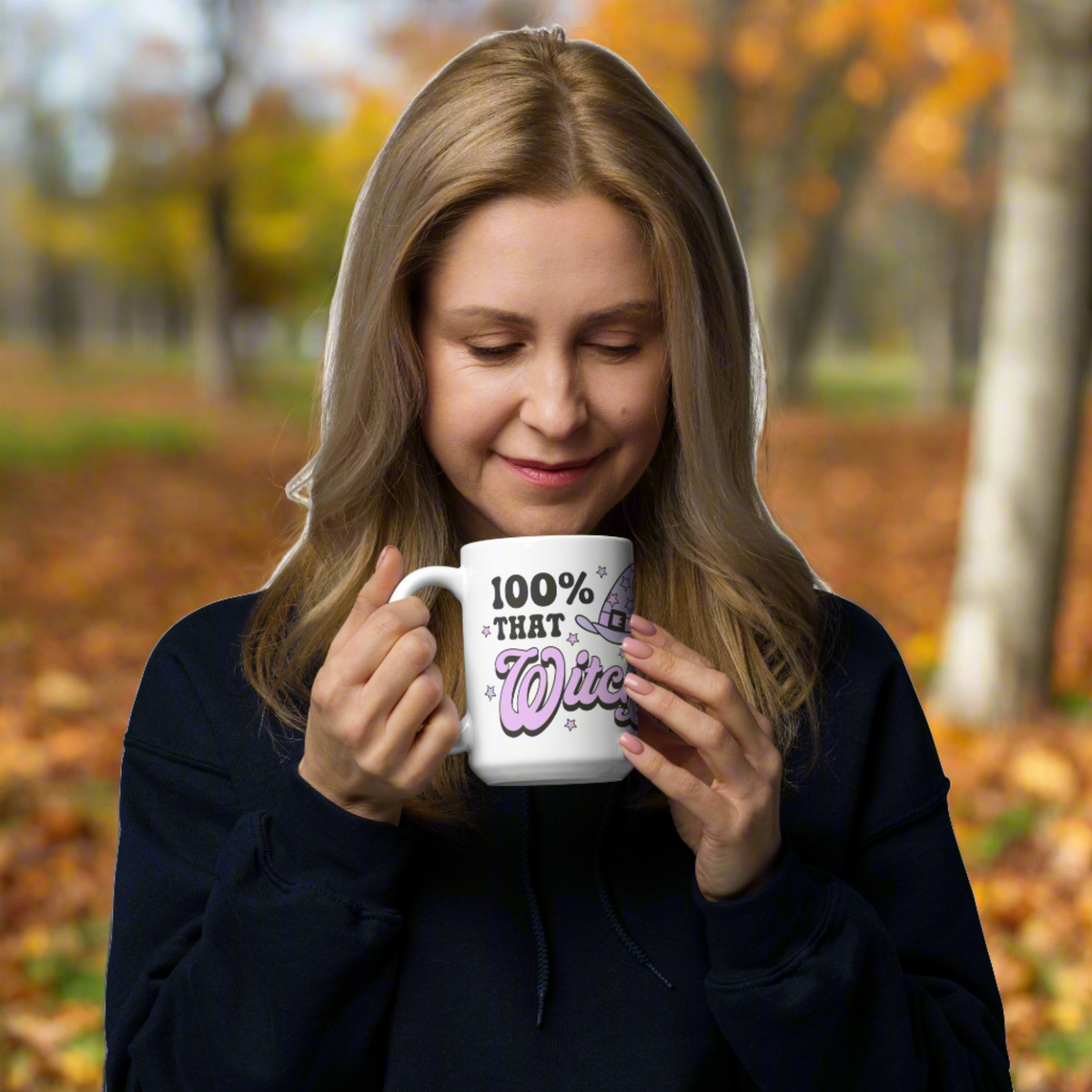 100% That Witch Halloween Celestial Glossy Coffee Mug