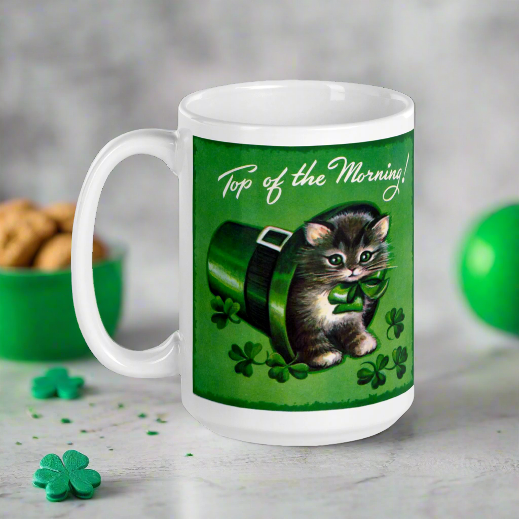 Top Of The Morning St. Patrick’s Day Glossy Coffee Mug