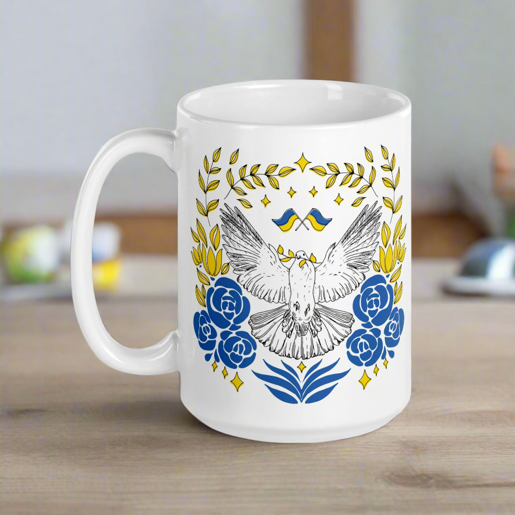 Dove Of Peace For Ukraine Coffee Mug