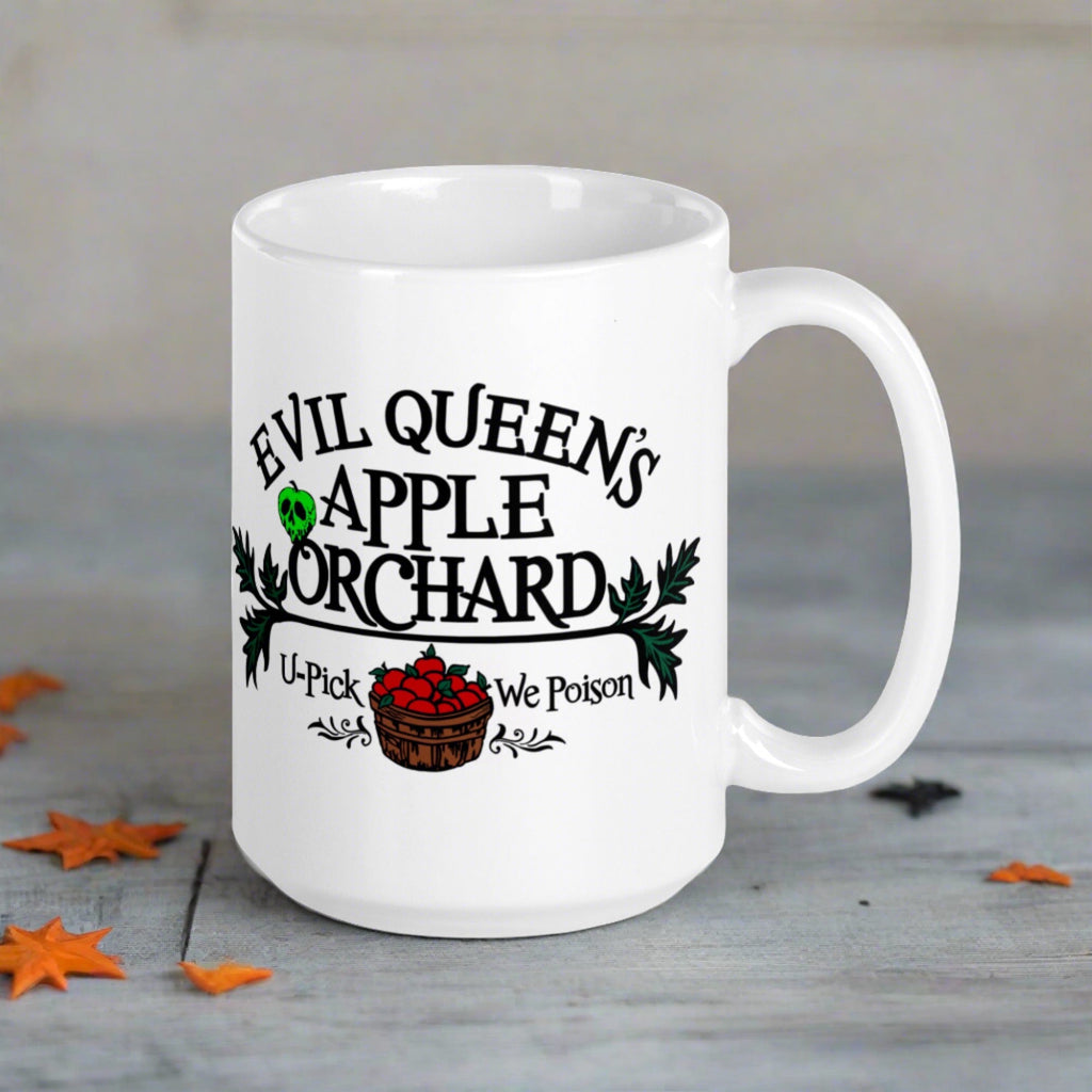 Evil Queen's Apple Orchard Your Pick We Poison Snow White Halloween Coffee Mug