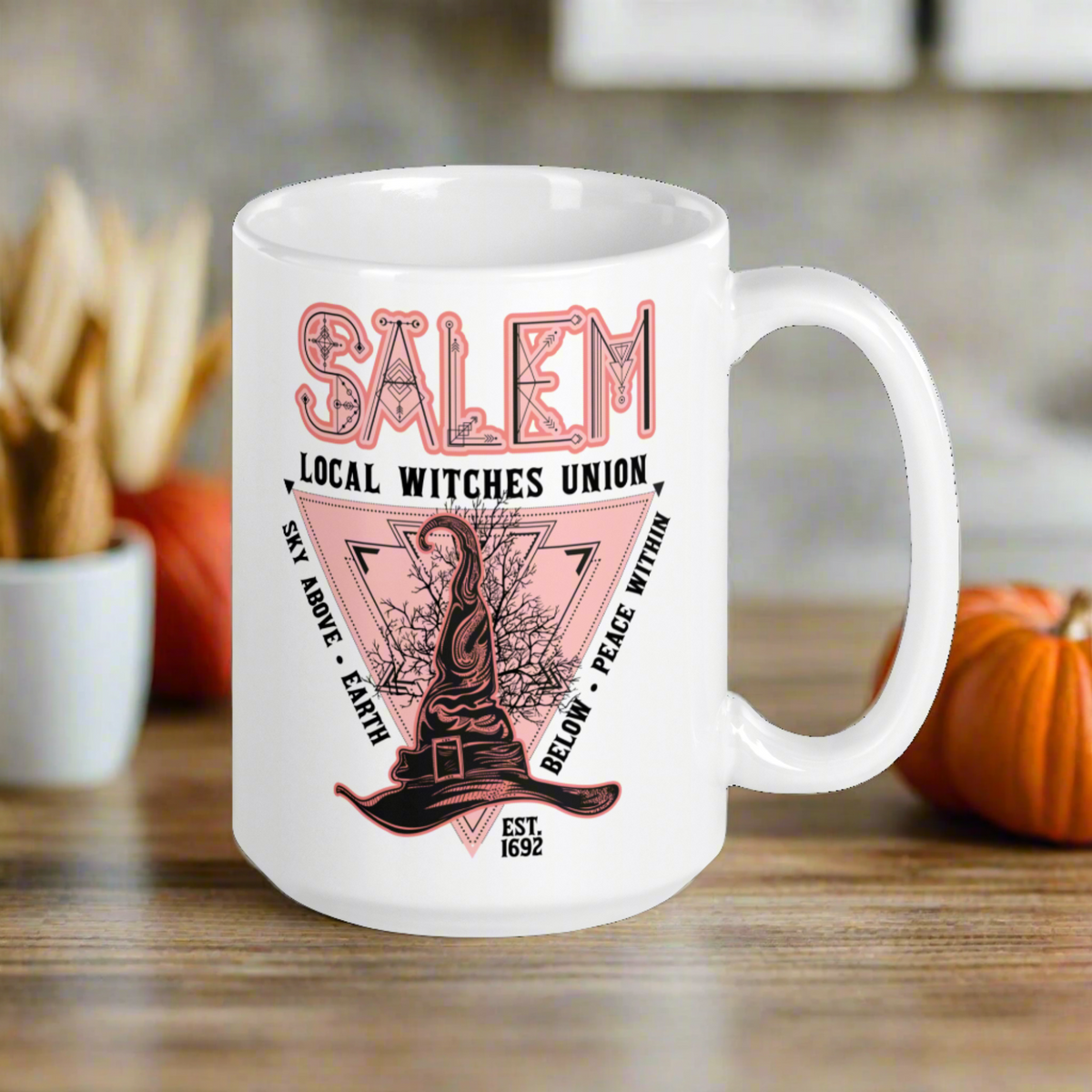 Salem Local Witches Union Halloween Glossy Coffee Mug