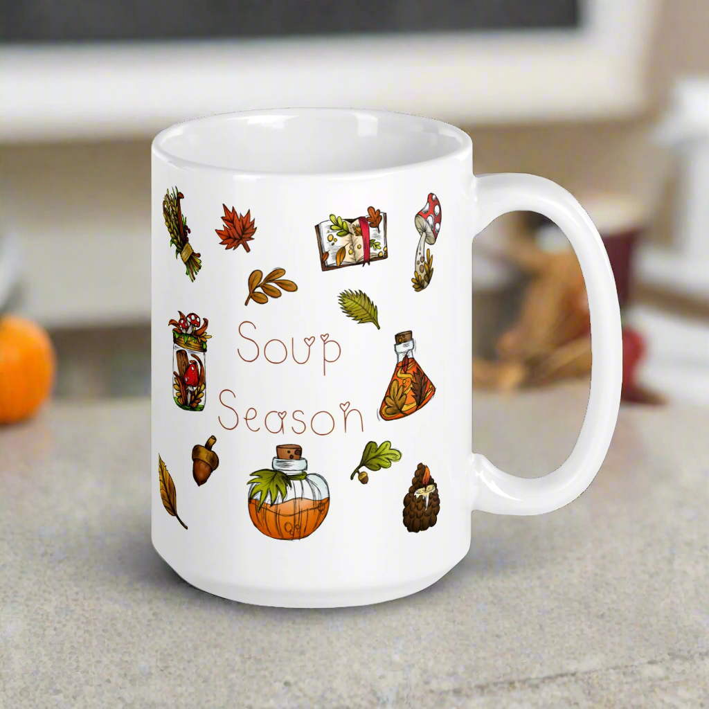 Soup Season Fall Autumn Glossy Coffee Mug