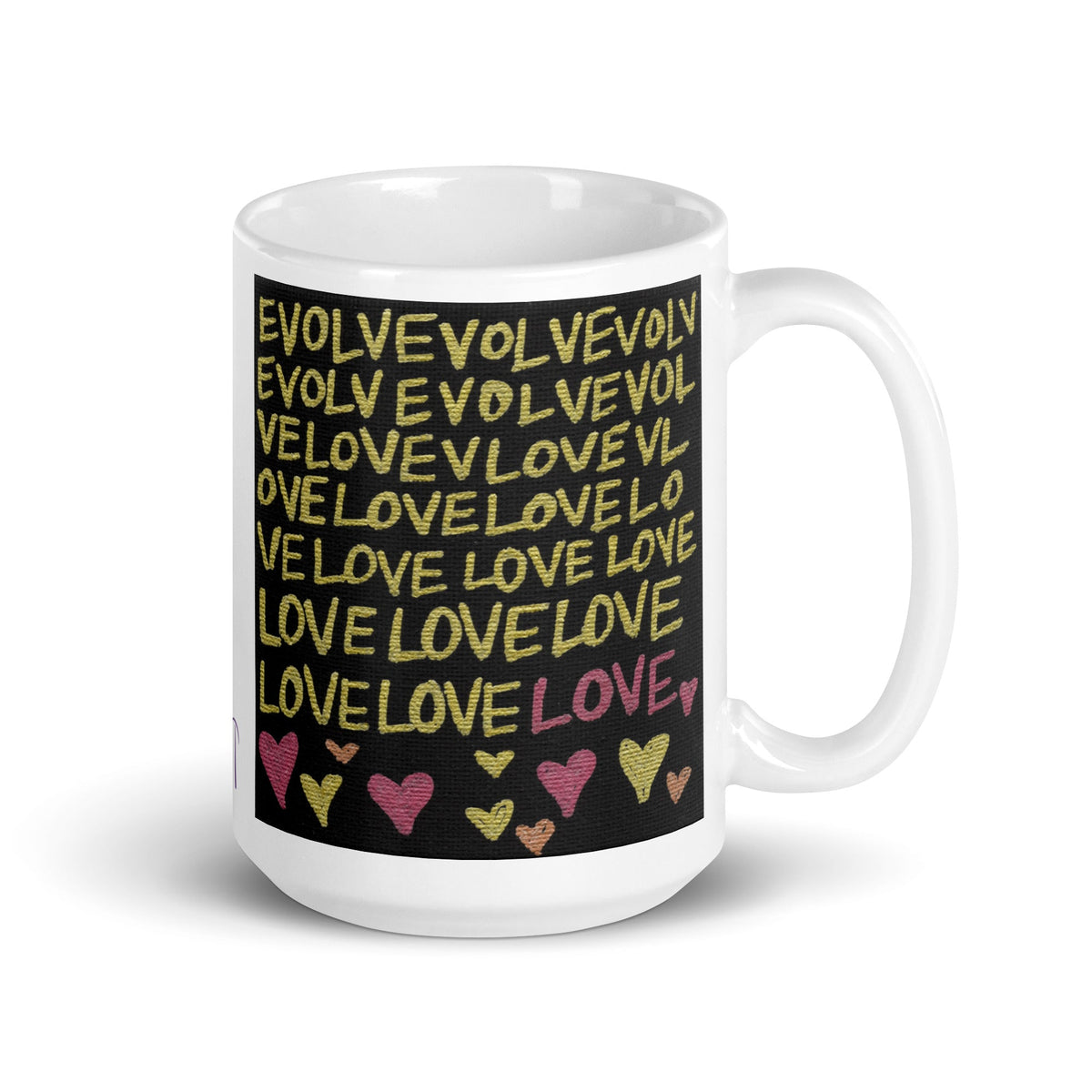 Evolveevlovelove Gold Caden Caraco Glossy Mug - Evolve Into Love Collection