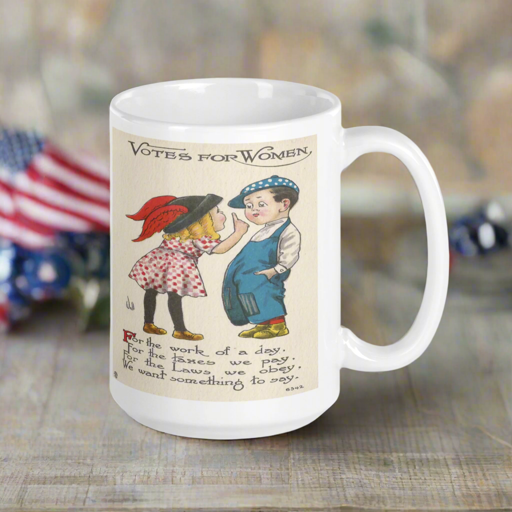 Votes For Women Vintage Glossy Coffee Mug