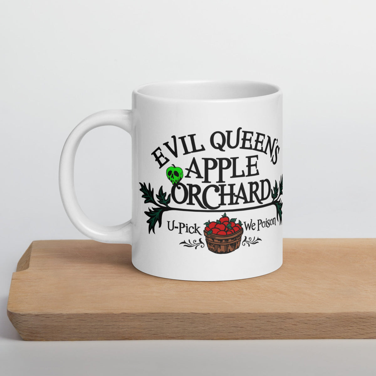 Evil Queen's Apple Orchard Your Pick We Poison Snow White Halloween Coffee Mug