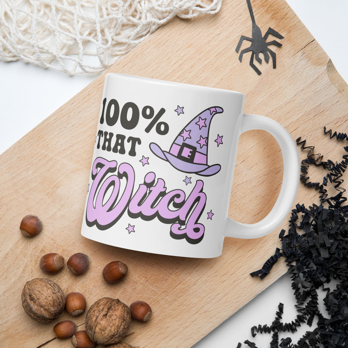 100% That Witch Halloween Celestial Glossy Coffee Mug