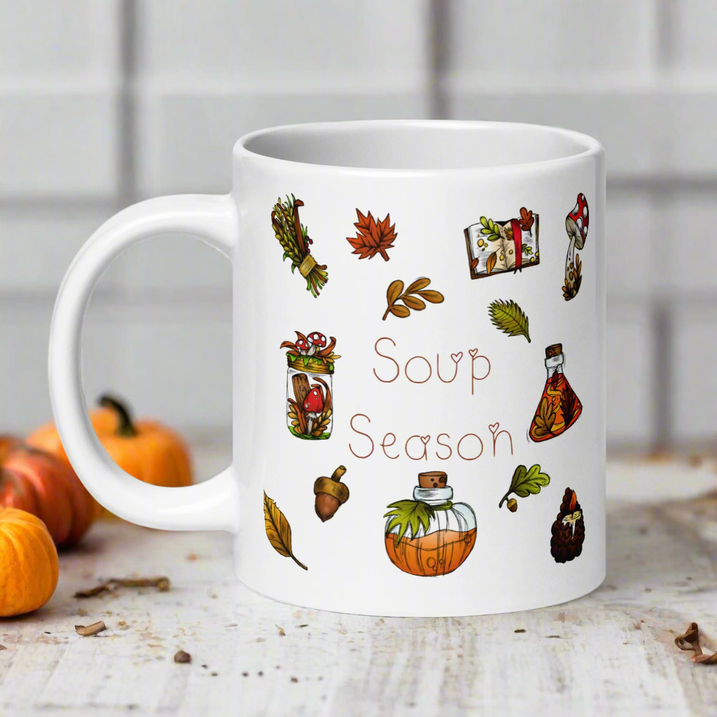 Soup Season Fall Autumn Glossy Coffee Mug