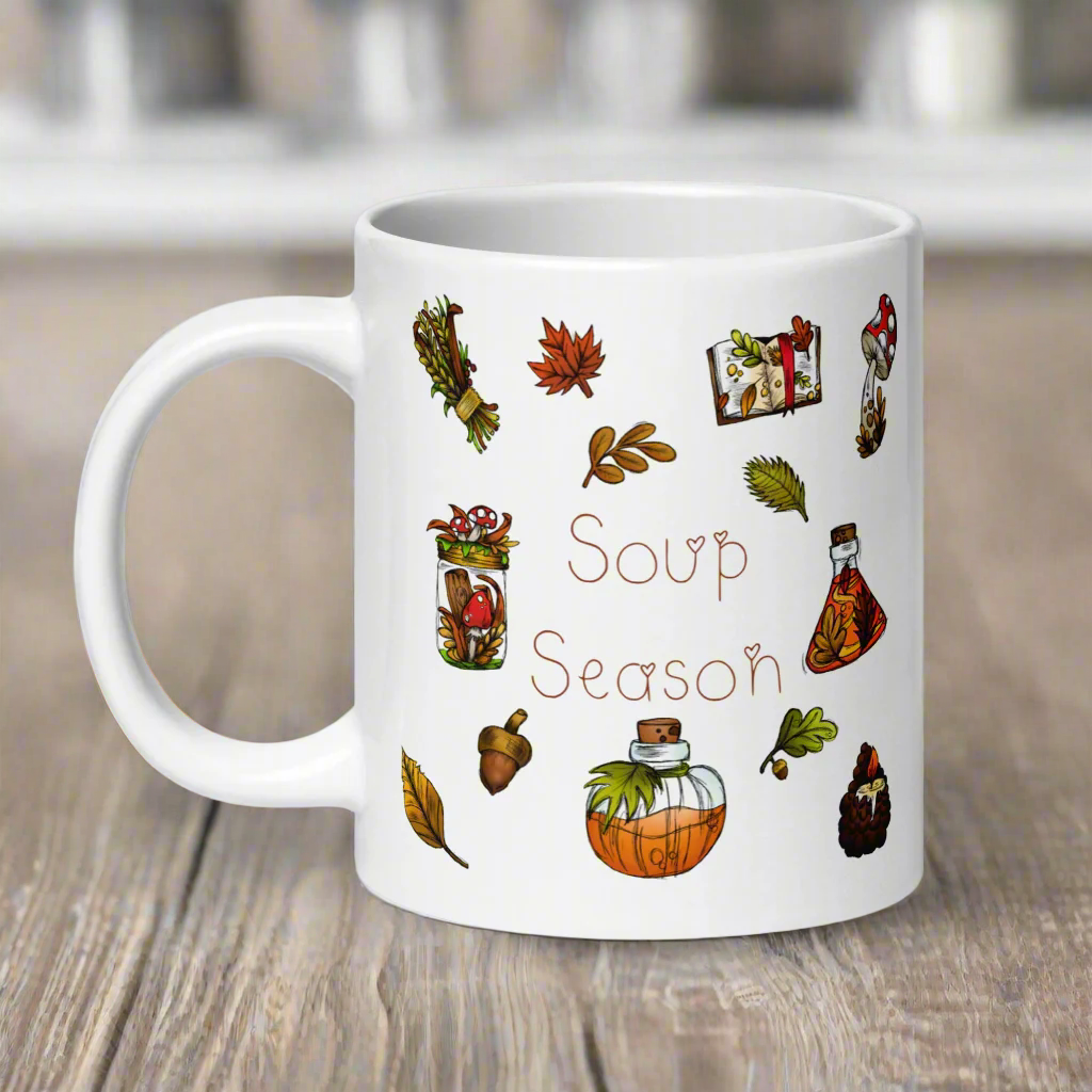 Soup Season Fall Autumn Glossy Coffee Mug